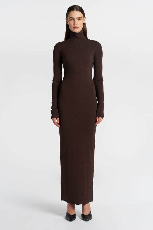 Verona Turtleneck Maxi Dress
